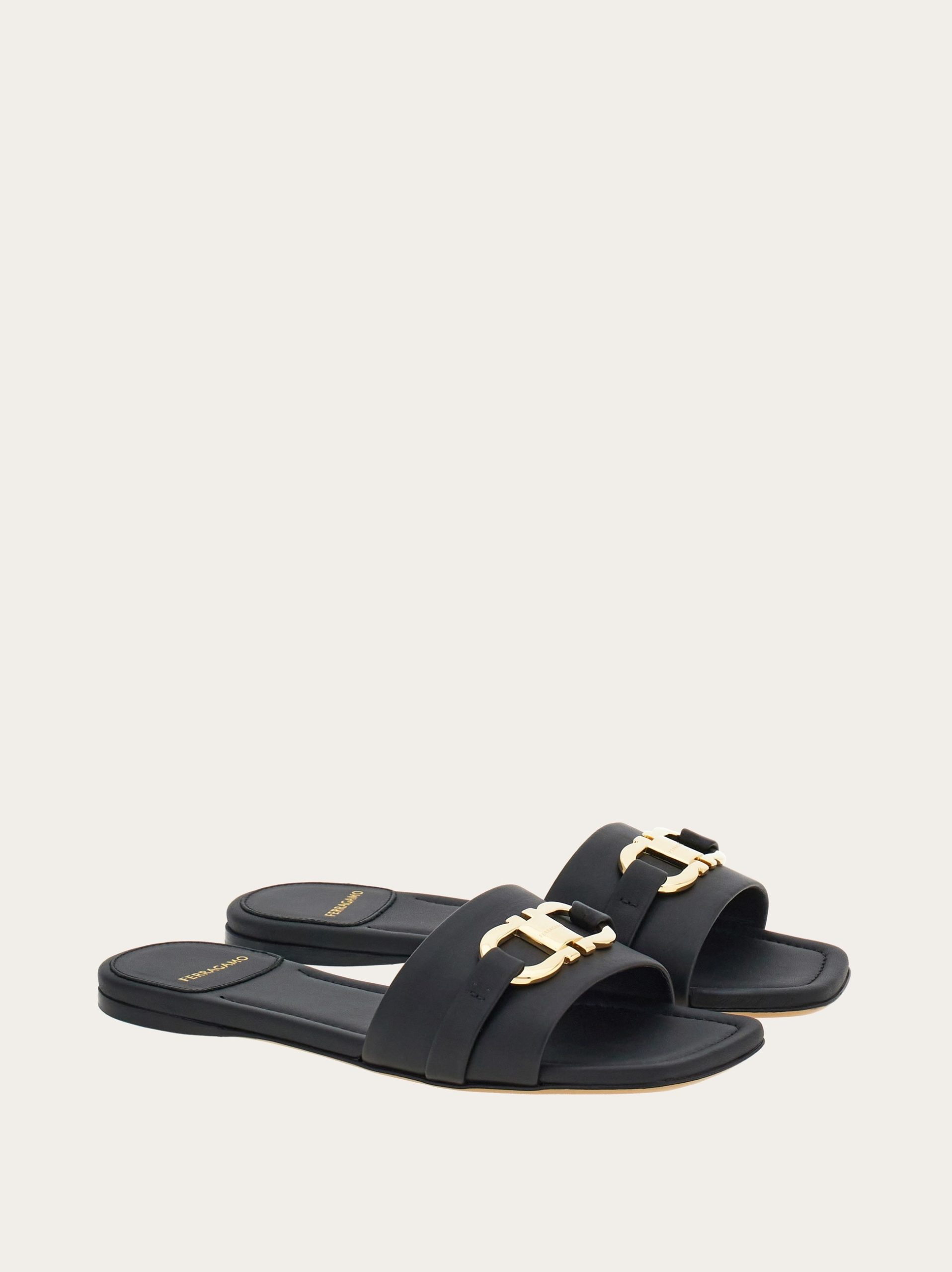 Ferragamo Flat slide with Gancini ornament - Image 3